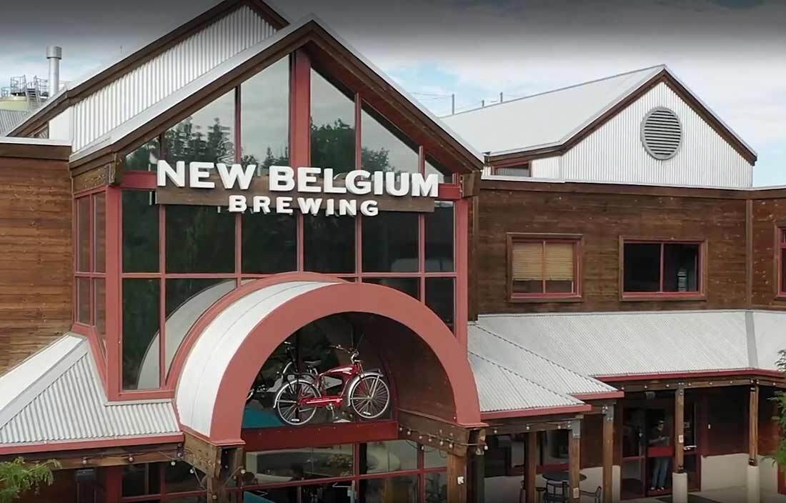 Exterior photo of a New Belgium Brewing Company location