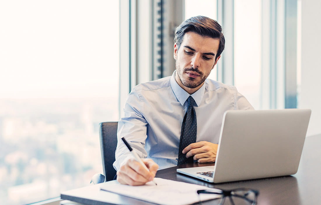 Man at computer 