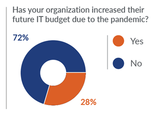 IT budget increase graphic