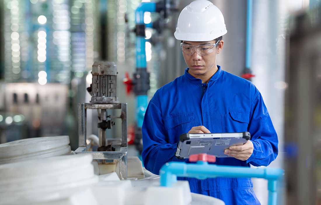 Automotive worker testing equipment