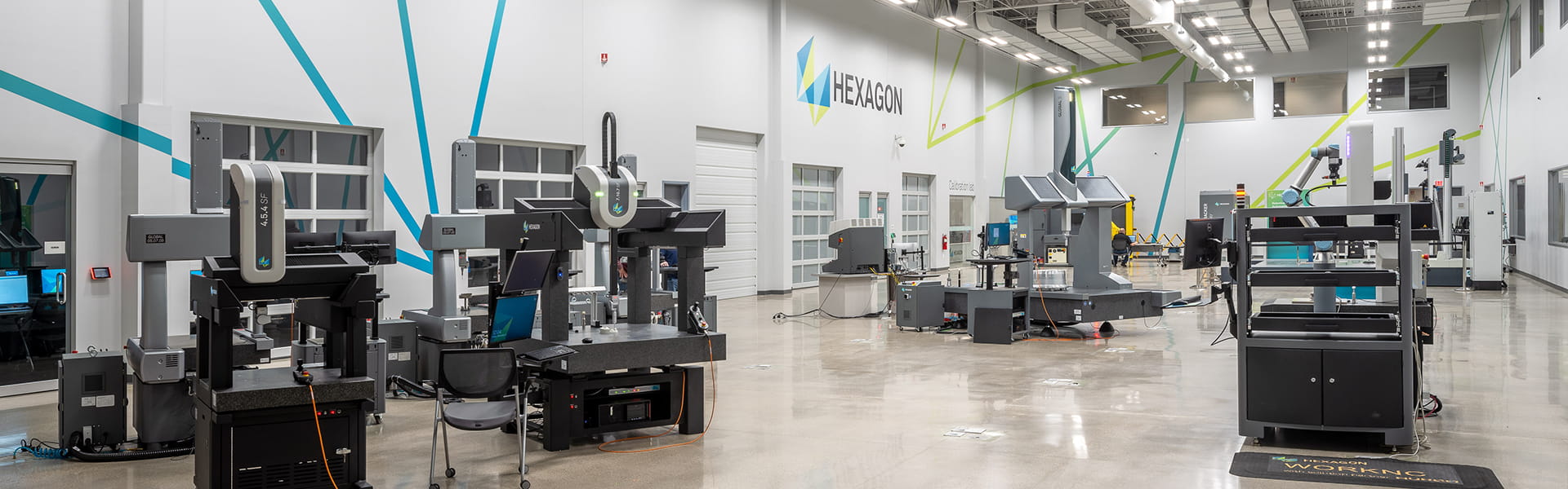 Interior photo of Hexagon Manufacturing Intelligence's new headquarters in Novi, MI, USA