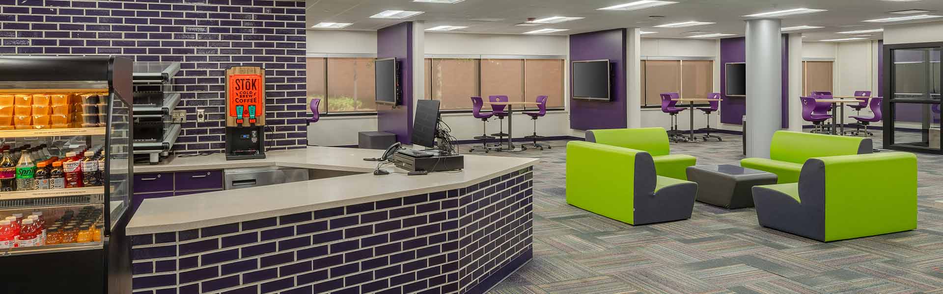 Woodhaven Brownstown Schools HS interior, school building construction for 2021 Bond Program