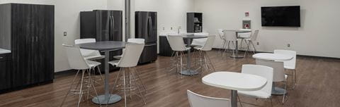 Zhongli NA Shelby Township, MI, USA, new headquarters kitchen and seating area